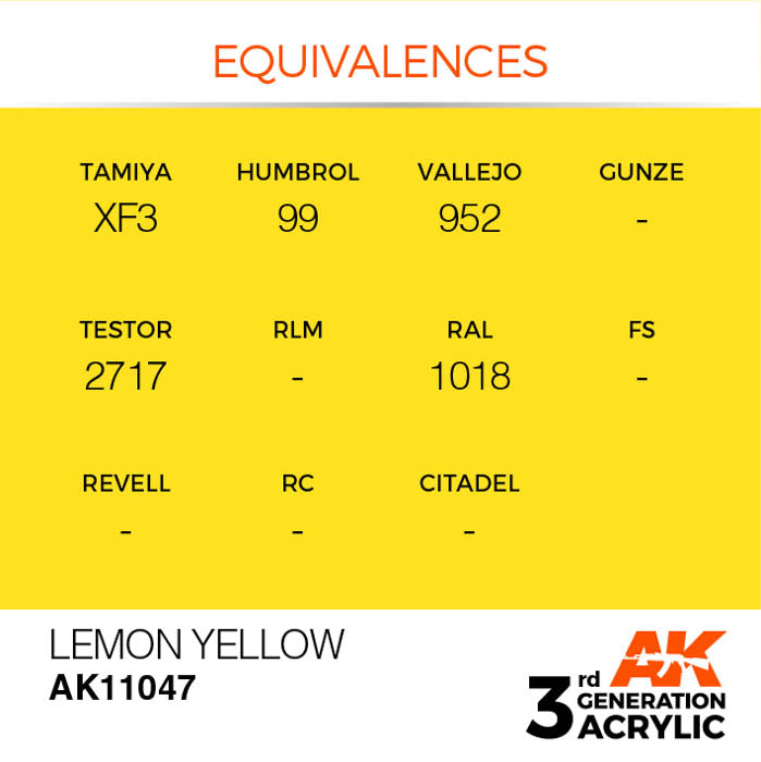 AK11047 Gen-3 Lemon Yellow 17ml