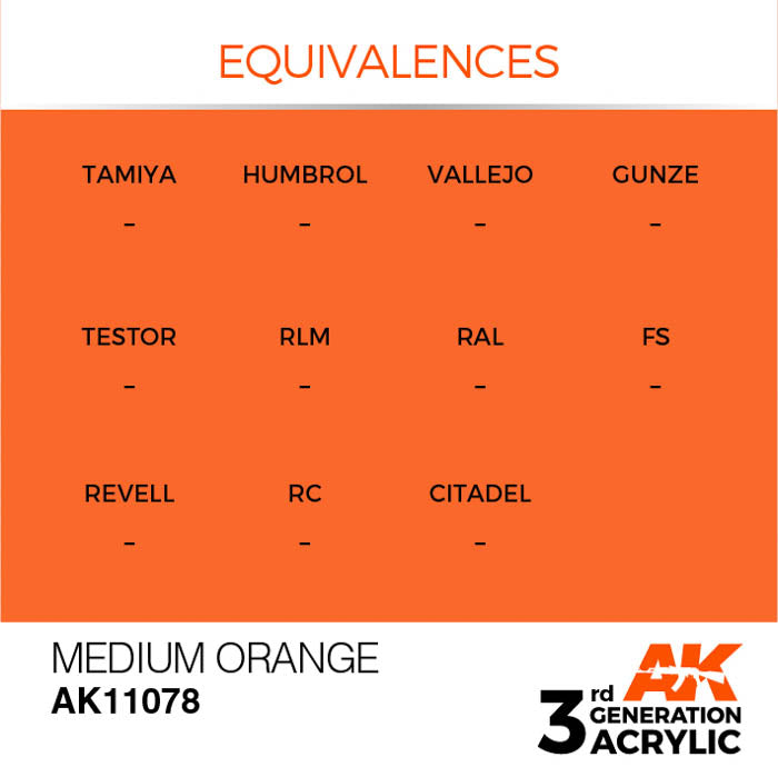 AK11078 Gen-3 Medium Orange 17ml