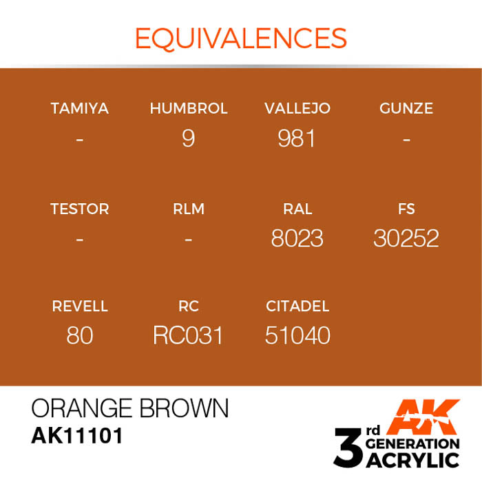 AK11101 Gen-3 Orange Brown 17ml