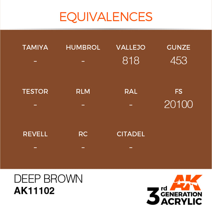 AK11102 Gen-3 Deep Brown 17ml