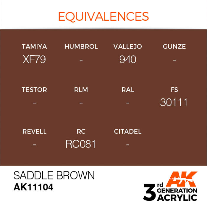 AK11104 Gen-3 Saddle Brown 17ml