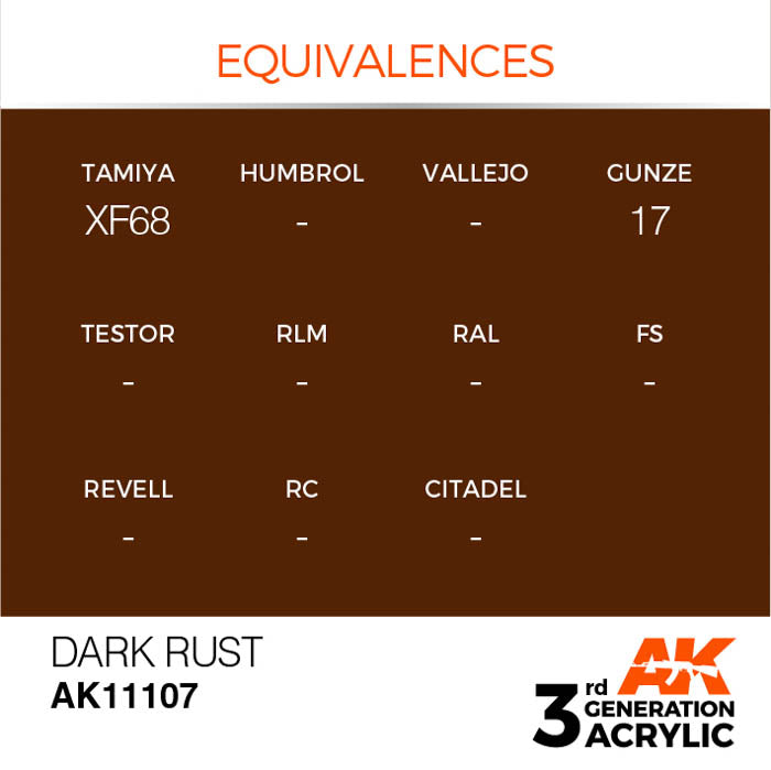AK11107 Gen-3 Dark Rust 17ml