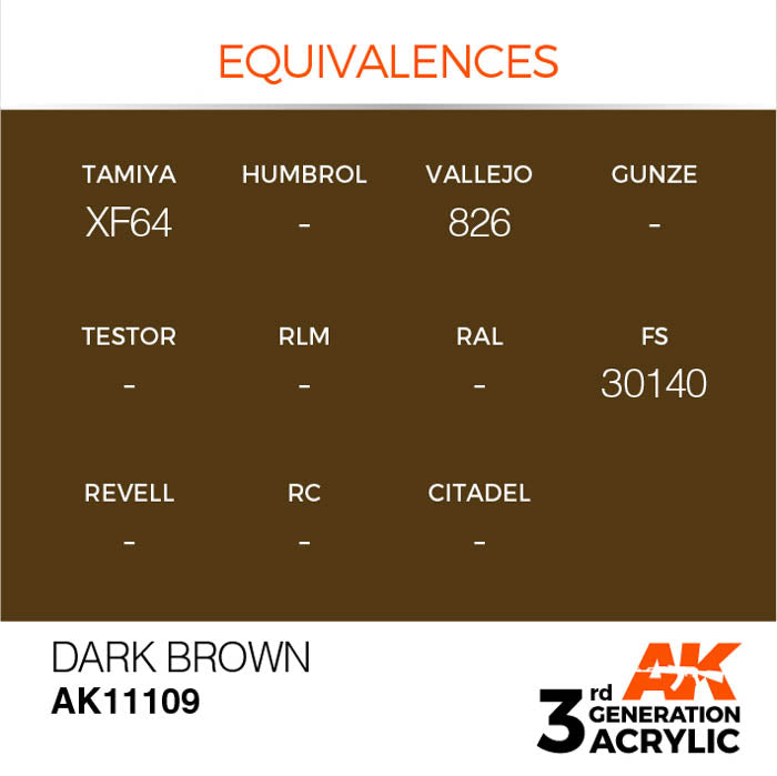 AK11109 Gen-3 Dark Brown 17ml