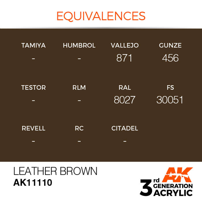 AK11110 Gen-3 Leather Brown 17ml