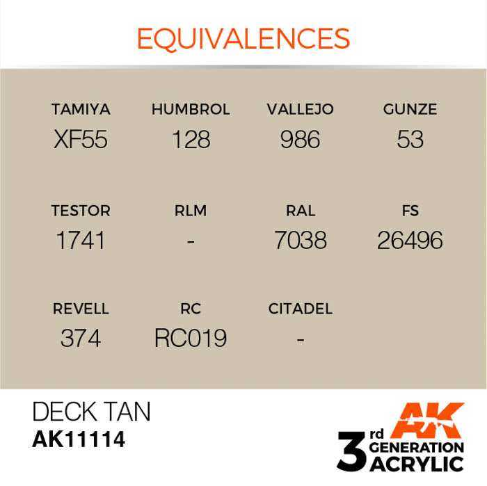 AK11114 Gen-3 Deck Tan 17ml