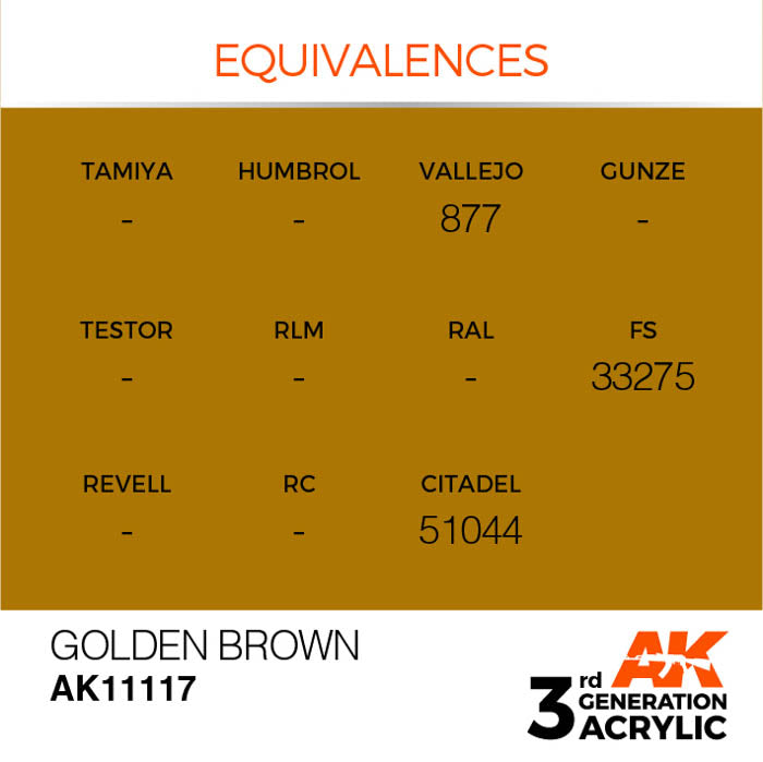 AK11117 Gen-3 Golden Brown 17ml