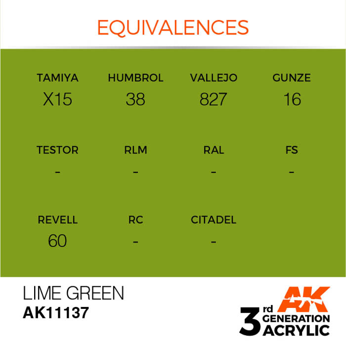 AK11137 Gen-3 Lime Green 17ml