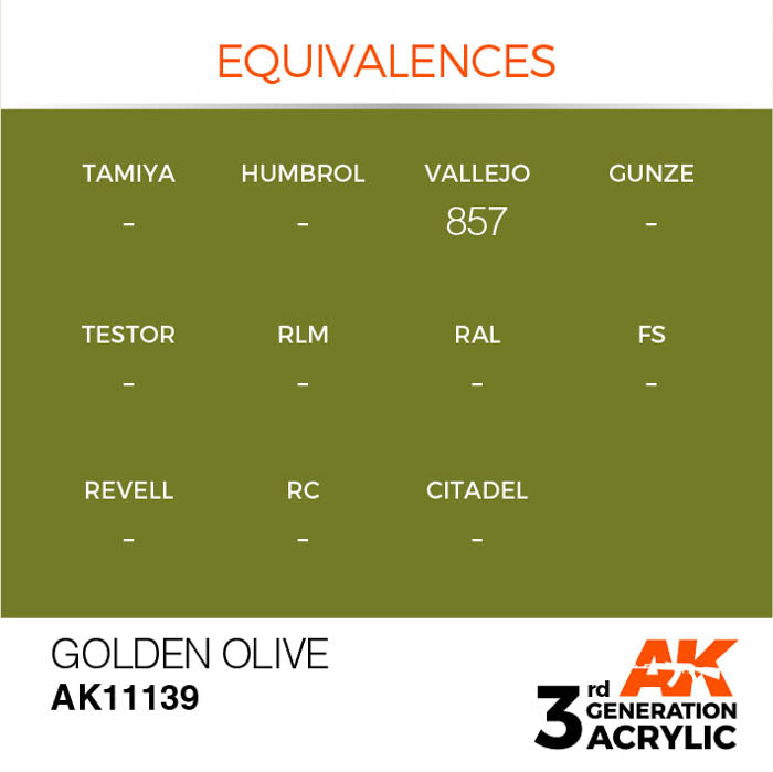 AK11139 Gen-3 Golden Olive 17ml