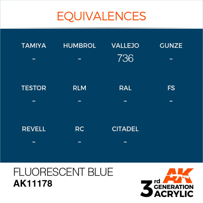 AK11178 Gen-3 Fluorescent Blue 17ml