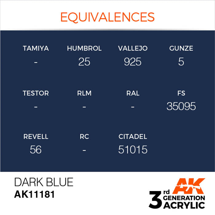 AK11181 Gen-3 Dark Blue 17ml