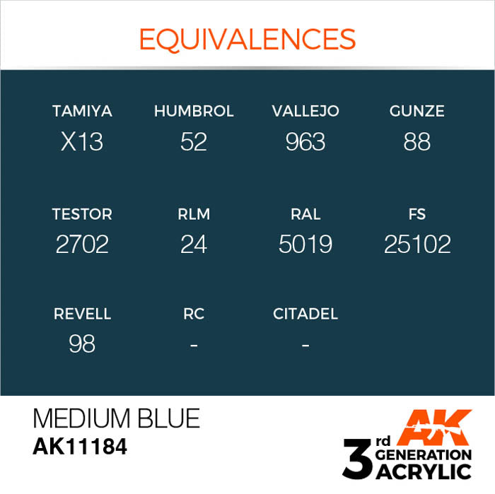 AK11184 Gen-3 Medium Blue 17ml