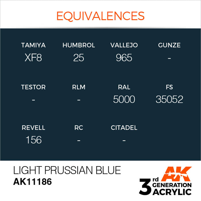 AK11186 Gen-3 Light Prussian Blue 17ml