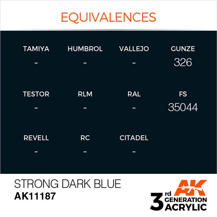 AK11187 Gen-3 Strong Dark Blue 17ml