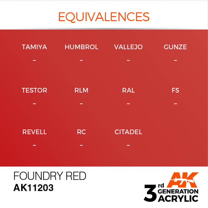 AK11203 Gen-3 Foundry Red 17ml