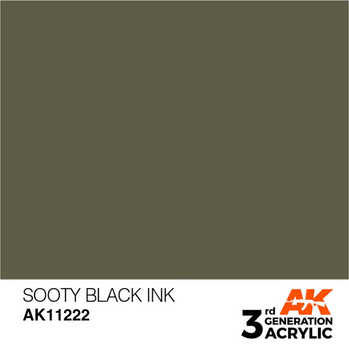 AK11222 Gen-3 Sooty Black INK 17ml