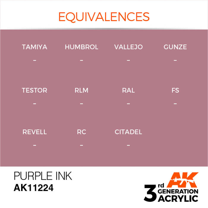 AK11224 Gen-3 Purple INK 17ml