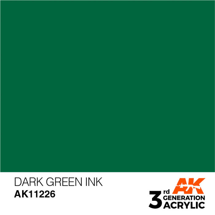 AK11226 Gen-3 Dark Green INK 17ml
