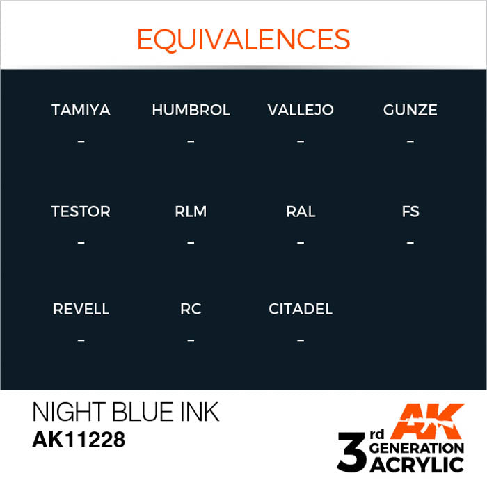 AK11228 Gen-3 Night Blue INK 17ml