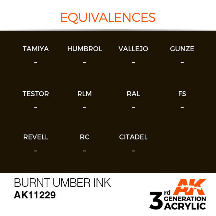 AK11229 Gen-3 Burnt Umber INK