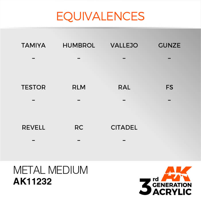 AK11232 Gen-3 Metal Medium 17ml