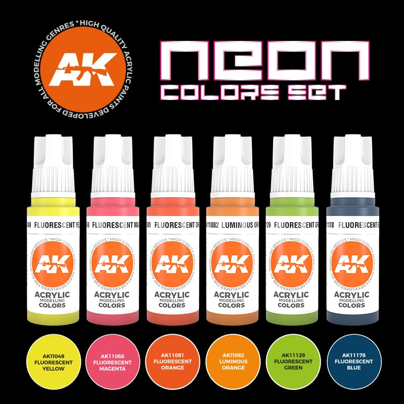 AK11610 Gen-3 Neon Color Set
