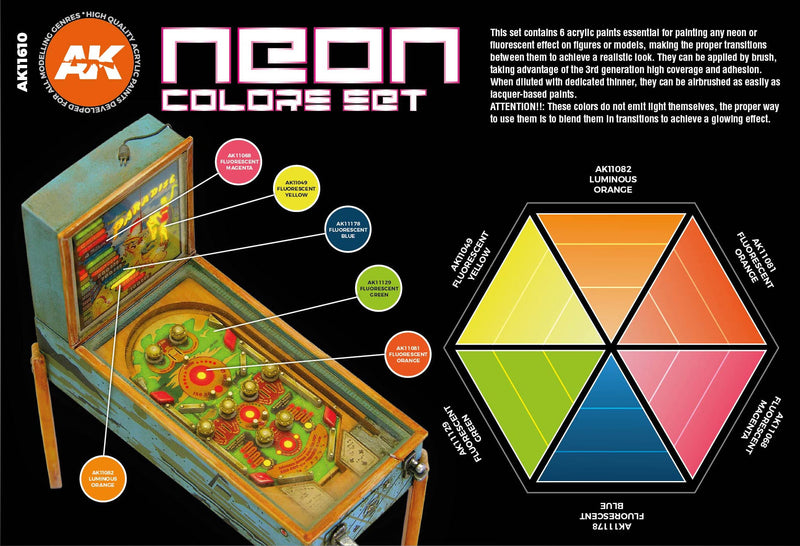 AK11610 Gen-3 Neon Color Set