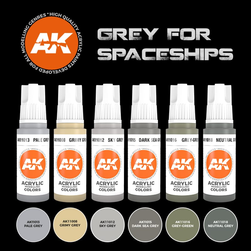 AK11614 Gen-3 Grey for Spaceships Set