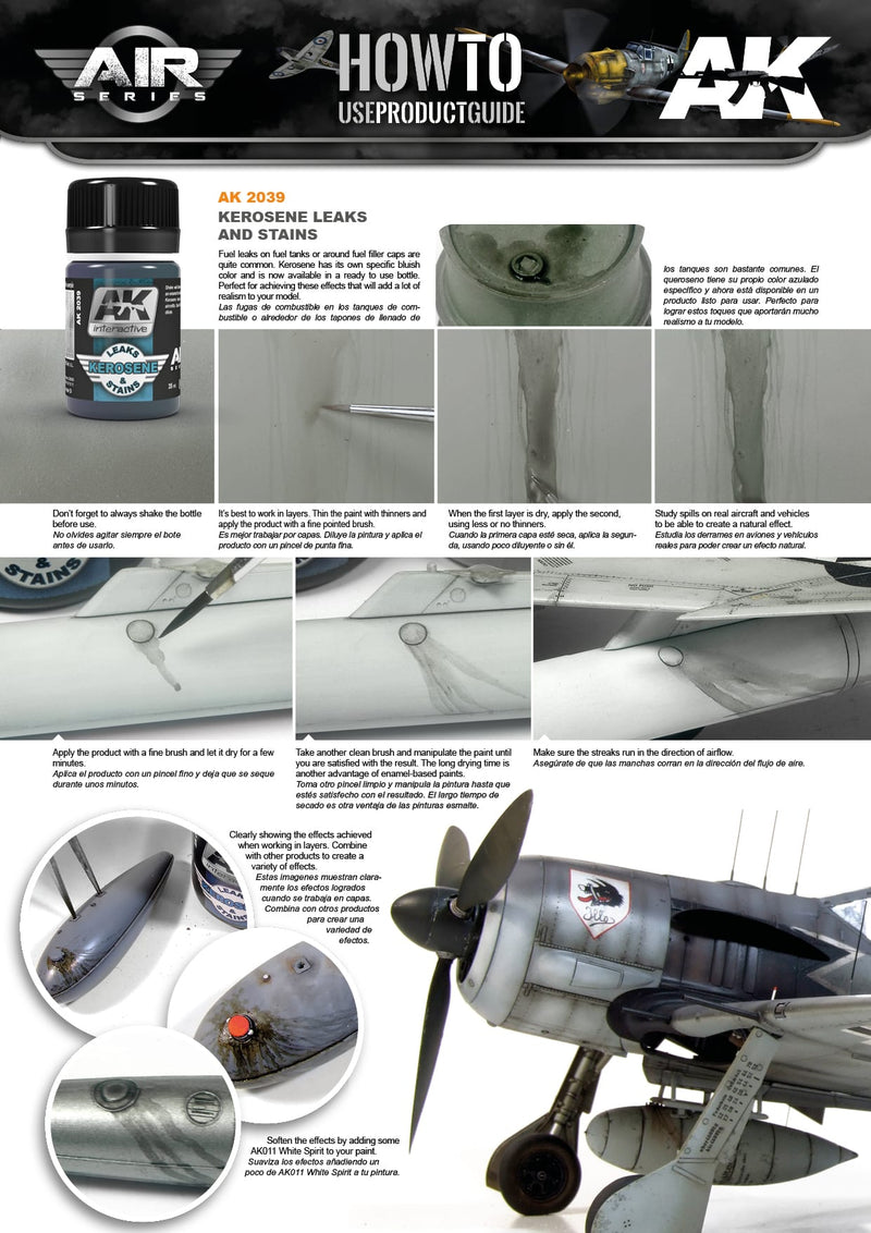 AK2039 Kerosene Leaks and Stains