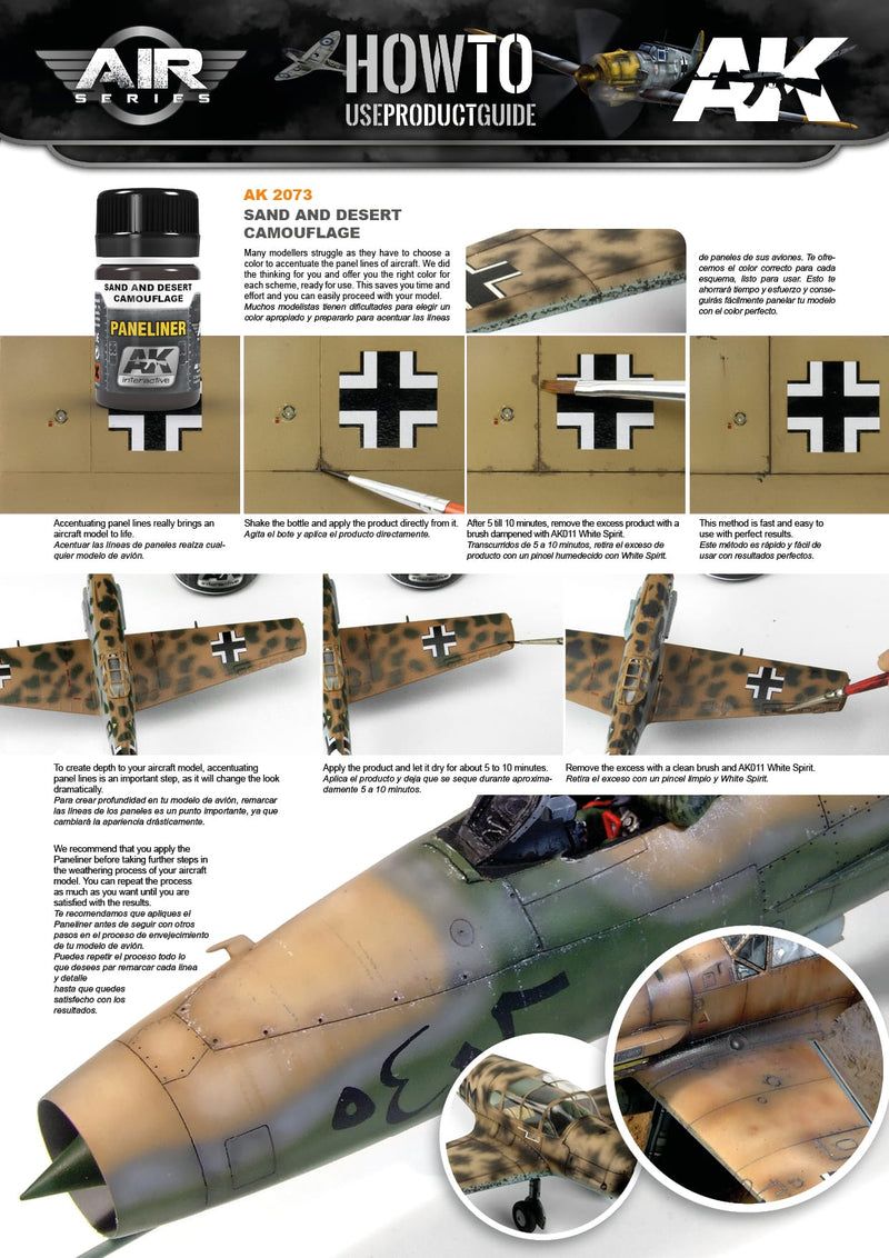 AK2073 Paneliner for Sand and Desert Camouflage