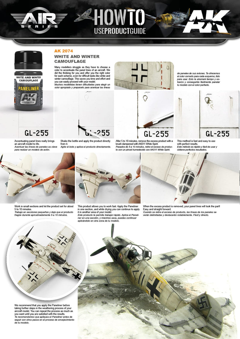 AK2074 Paneliner for white and winter camouflage