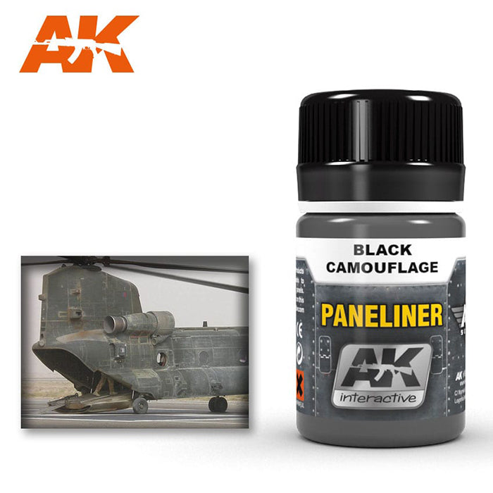 AK2075 Paneliner for Black Camouflage
