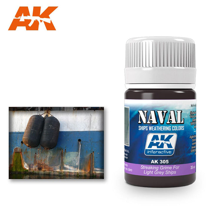 AK305 Streaking Grime For Light Grey Ships