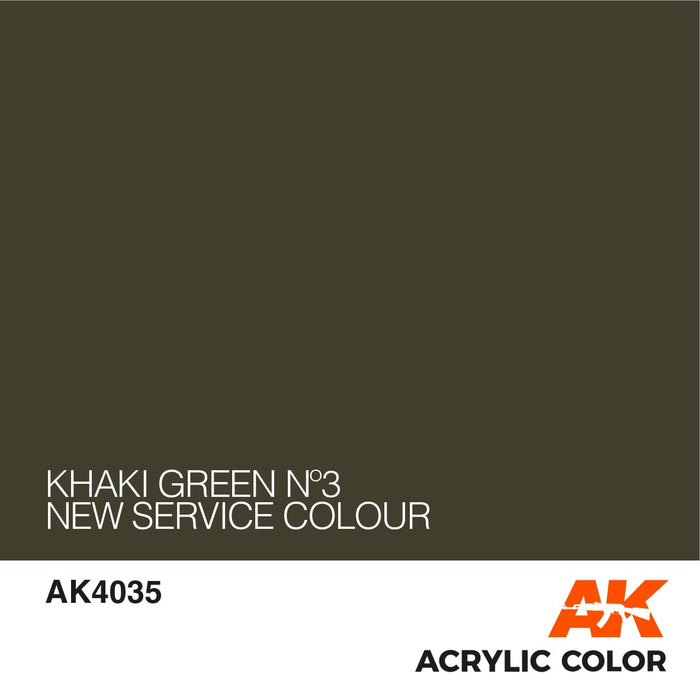 CLEARANCE *  AFV AK4035 Khaki green Nº3 (New service colour) 17ml