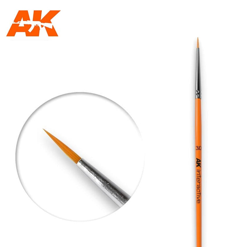AK601 3/0 Round Brush Synthetic