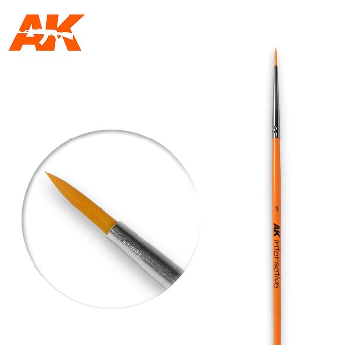 AK603 1 Round Brush Synthetic