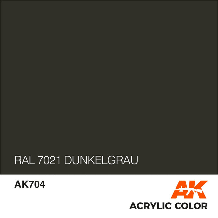 CLEARANCE *  AFV AK704 RAL 7021 Dunkelgrau 17ml