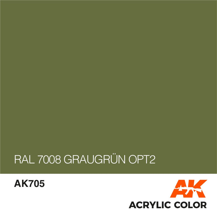 CLEARANCE *  AFV AK705 RAL 7008 Graugrün Opt 2- 17ml