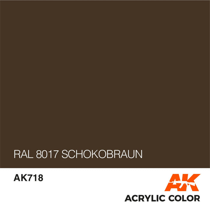 CLEARANCE *  AFV AK718 RAL 8017 Schokobraun 17ml