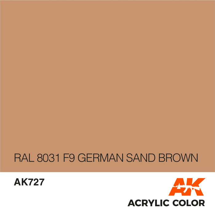 CLEARANCE *  AFV AK727 RAL 8031 F9 German Sand Brown 17ml