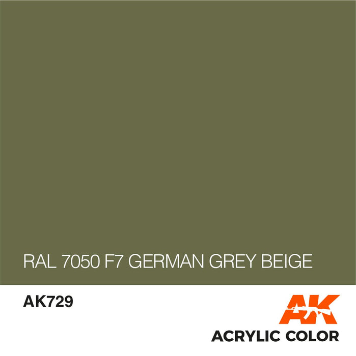 CLEARANCE *  AFV AK729 RAL 7050 F7 German Grey Beige 17ml