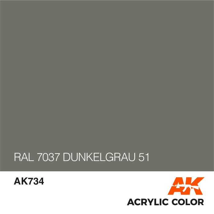 CLEARANCE *  AFV AK734 RAL 7037 Dunkelgrau 51-17ml
