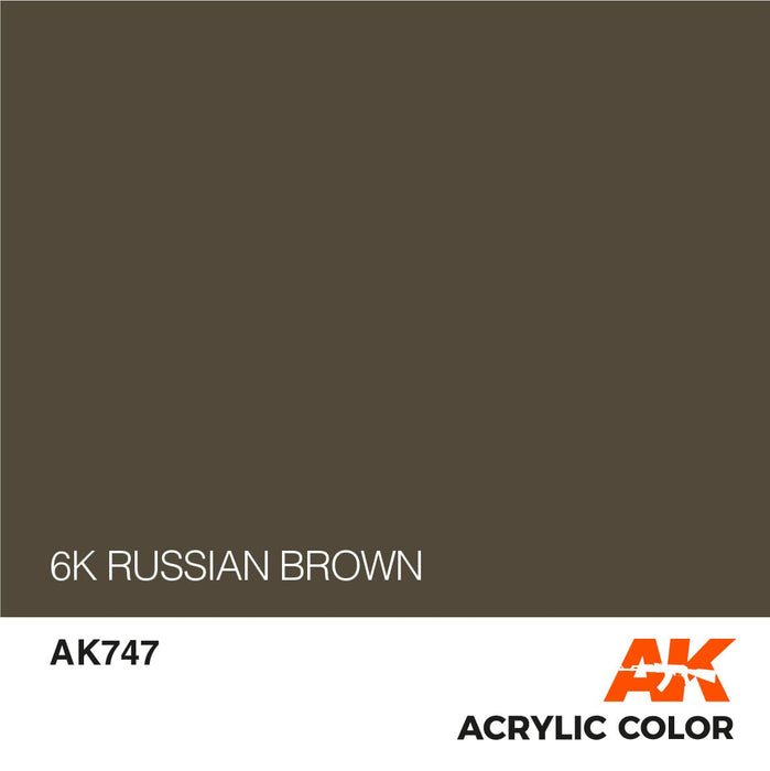 CLEARANCE *  AFV AK747 6K Russian Brown 17ml