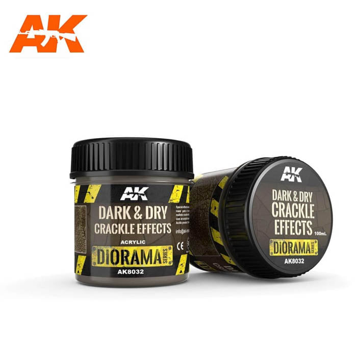 AK8032 Dark & Dry Crackle Effects 100ml