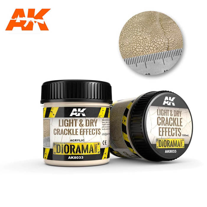AK8033 Light & Dry Crackle Effects 100ml