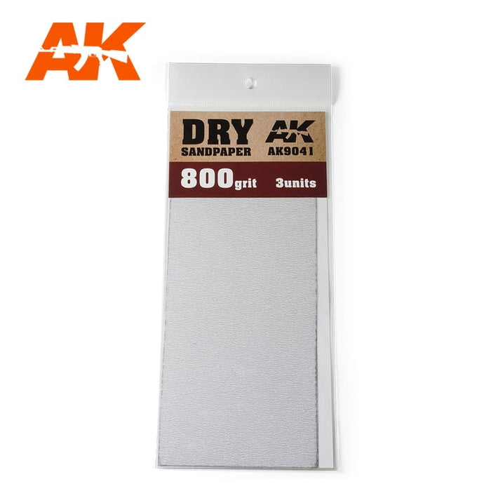 AK Dry 800 Grit Sandpaper (3pc) AK9041