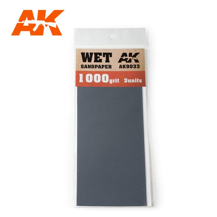 AK Wet 1000 Grit Sandpaper (3pc) AK9033