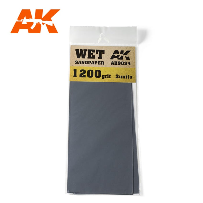 AK Wet 1200 Grit Sandpaper (3pc) AK9034