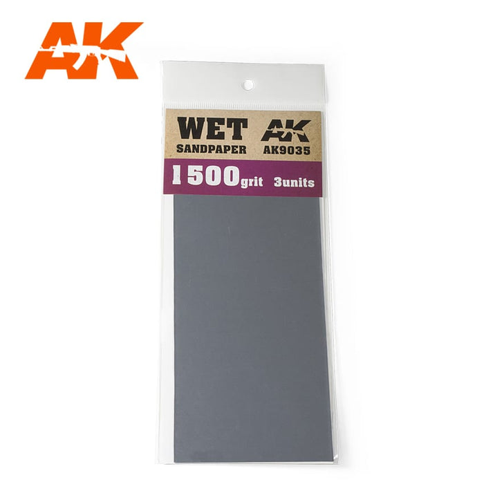 AK Wet 1500 Grit Sandpaper (3pc) AK9035