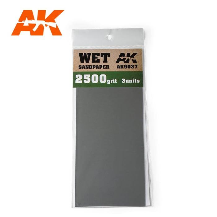 AK Wet 2500 Grit Sandpaper (3pc) AK9037