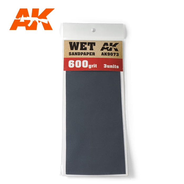 AK Wet 600 Grit Sandpaper (3pc) AK9073